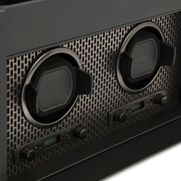 Wolf Axis Double Watch Winder With Storage Powder Coat 469303