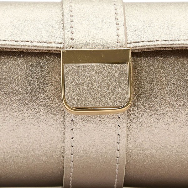 Wolf Palermo Double Watch Roll with Jewelry Pouch Pewter 213978