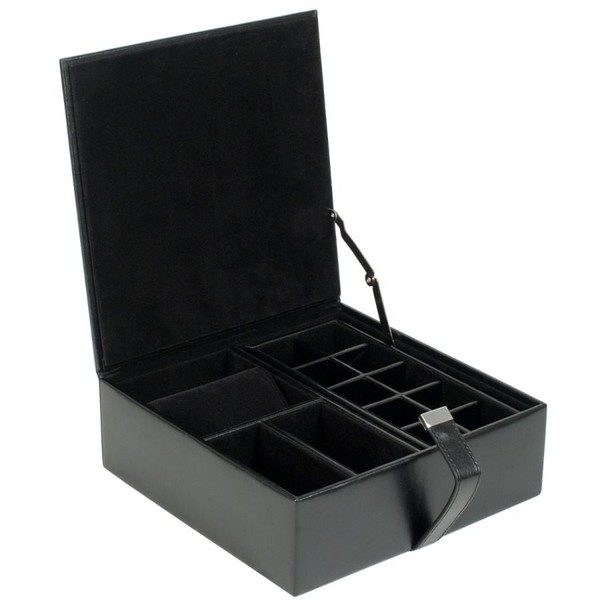 Wolf Heritage Large Valet Case Black 290702