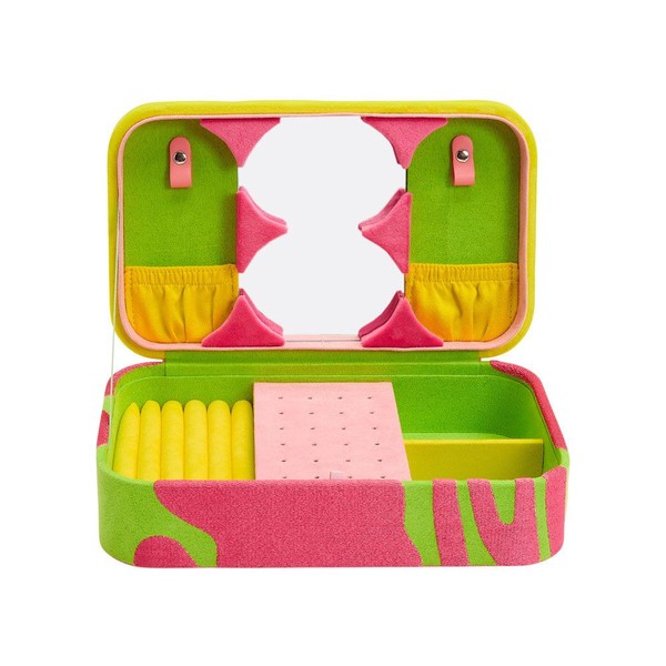 Wolf Bea Bongiasca Medium Jewelry Box Green/Pink 882008