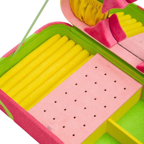 Wolf Bea Bongiasca Medium Jewelry Box Green/Pink 882008