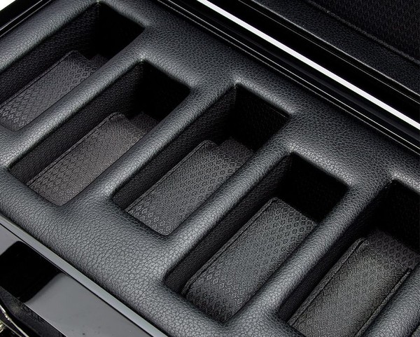 Wolf Savoy Triple Watch Winder with Storage Black 454770
