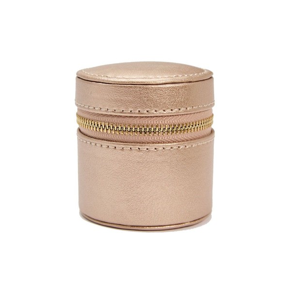 Wolf Palermo Double Watch Roll with Jewelry Pouch Rose Gold 213916