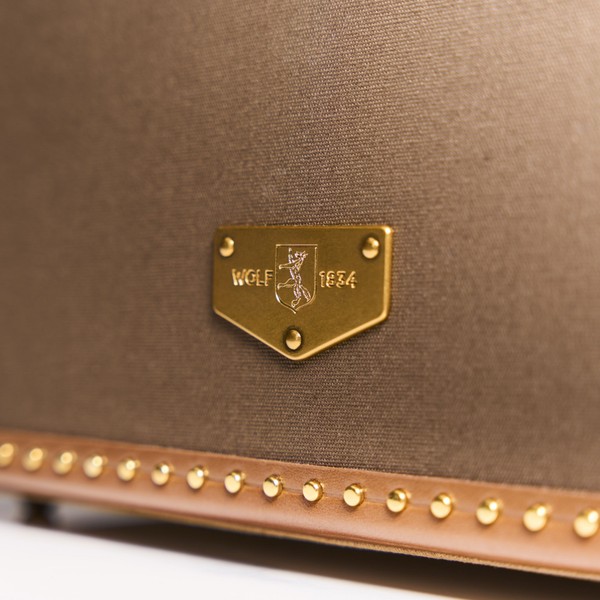Wolf Ida Trunk Jewellery Box Khaki 190041