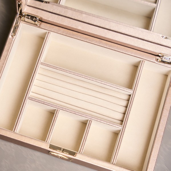 Wolf Palermo Medium Jewelry Box Rose Gold 213216