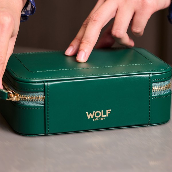 Wolf Sophia Travel Zip Case Forest Green 392212
