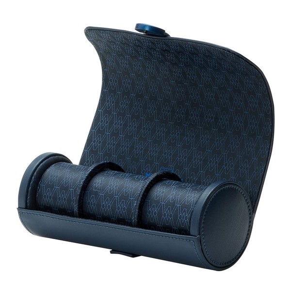 Wolf Earth Triple Watch Roll Midnight Blue 190617
