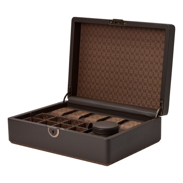 Wolf Earth 5 Piece Watch Box with Storage 190906
