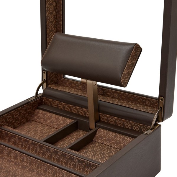 Wolf Earth Watch Stand Box Coffee 190706
