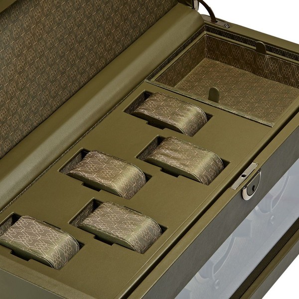 Wolf Earth Triple Watch Winder Olive 190541