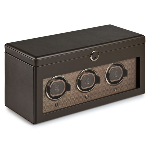 Wolf Earth Triple Watch Winder Coffee 190506