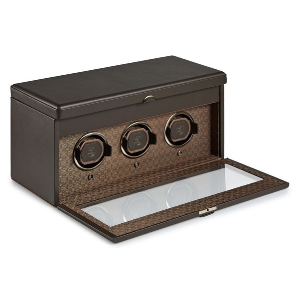 Wolf Earth Triple Watch Winder Coffee 190506