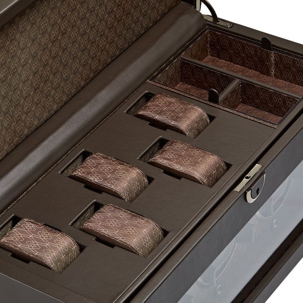 Wolf Earth Triple Watch Winder Coffee 190506