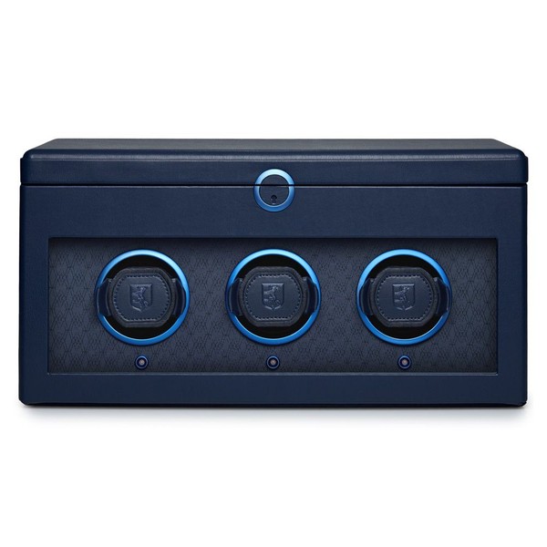 Wolf Earth Triple Watch Winder Midnight Blue 190517