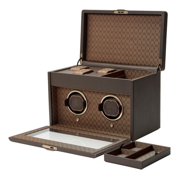 Wolf Earth Double Watch Winder Coffee 190406
