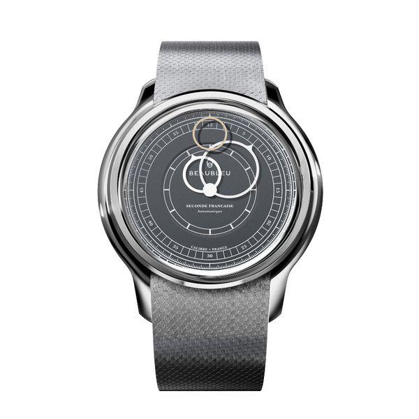 Beaubleu Seconde Française 19.24 Anthracite Gray Steel Strap - 39mm