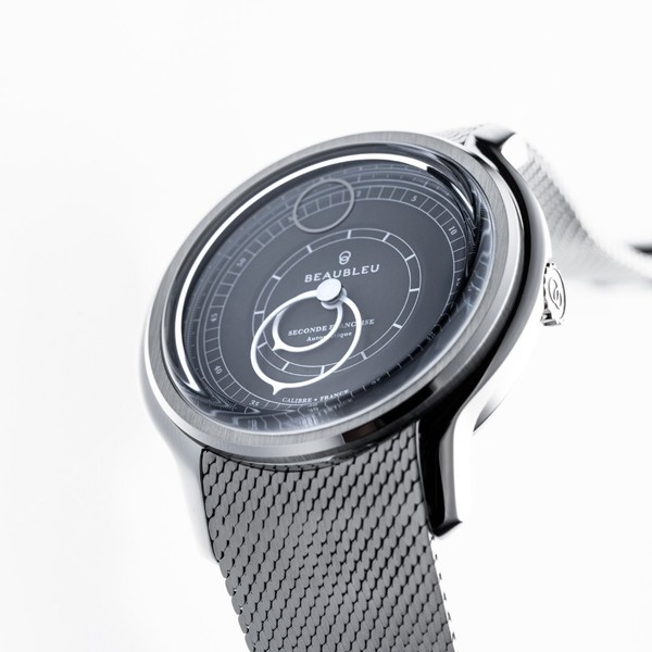 Beaubleu Seconde Française 19.24 Anthracite Gray Steel Strap - 39mm