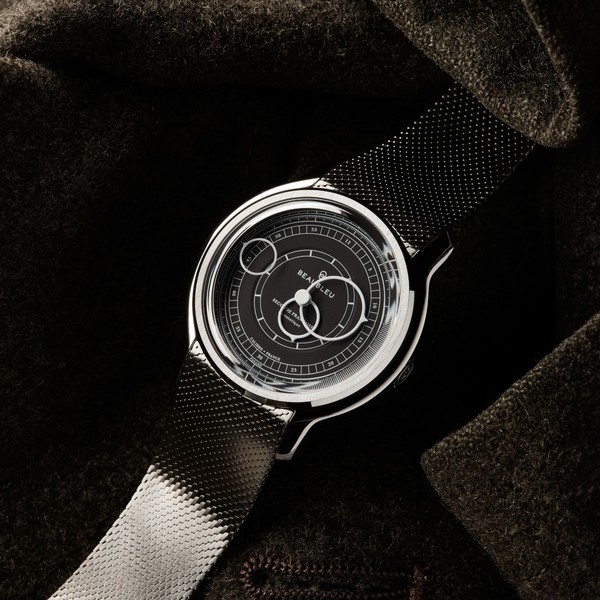 Beaubleu Seconde Française 19.24 Anthracite Gray Steel Strap - 39mm