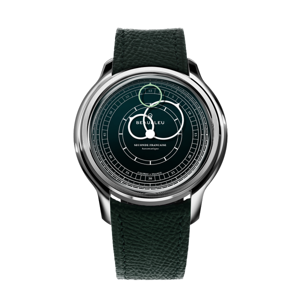 Beaubleu Seconde Française 19.24 Imperial Green Grained Green Leather Strap - 39mm