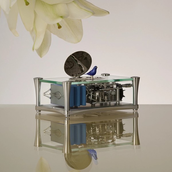 Reuge Enchanting Bird Blue