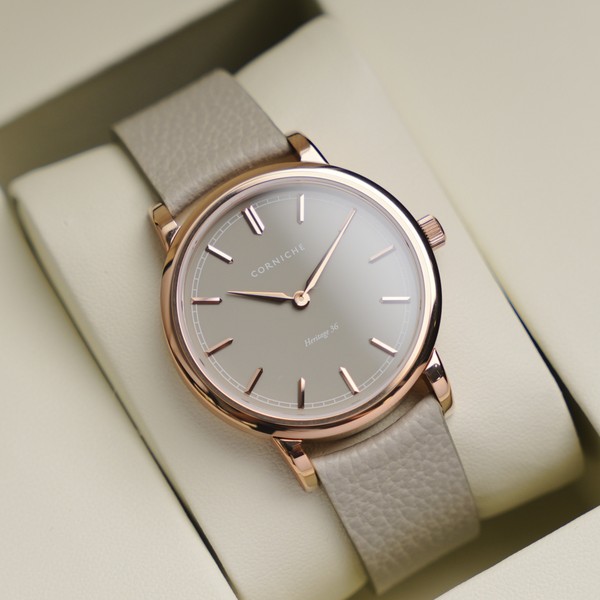 Corniche Womens Heritage 36 Rose Gold With Taupe Dial - 36mm