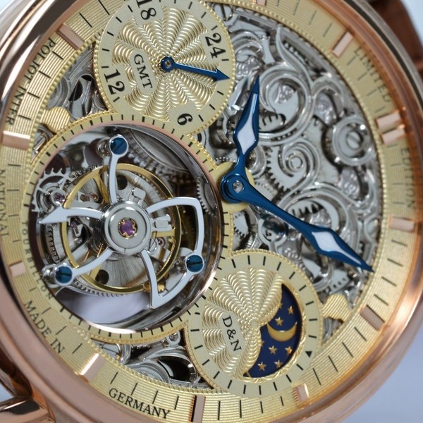 Poljot International Tourbillon Skeleton Gold 3360.T555RG-CH - 43mm