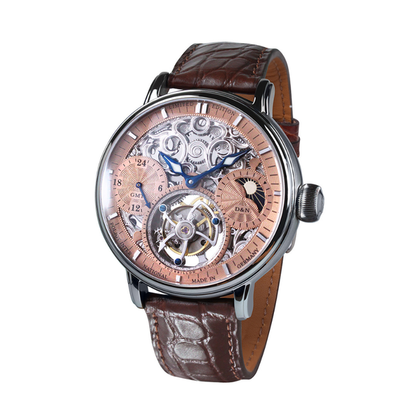 Poljot International Tourbillon Skeleton Gold 3360.T555WG-R - 43mm