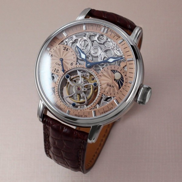 Poljot International Tourbillon Skeleton Gold 3360.T555WG-R - 43mm