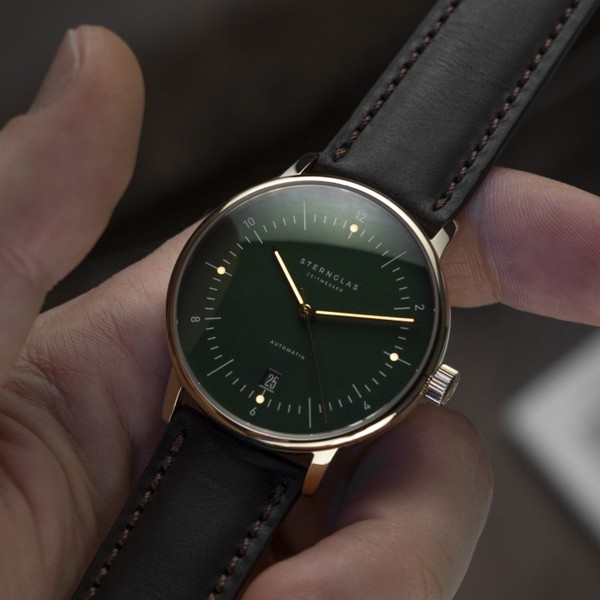Sternglas Naos Automatik Dark Green Gold S02-NA22-BR01 - 38mm