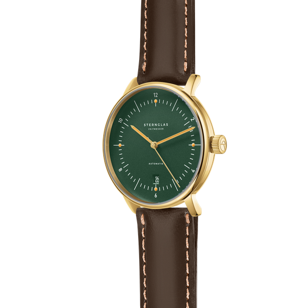 Sternglas Naos Automatik Dark Green Gold S02-NA22-BR01 - 38mm
