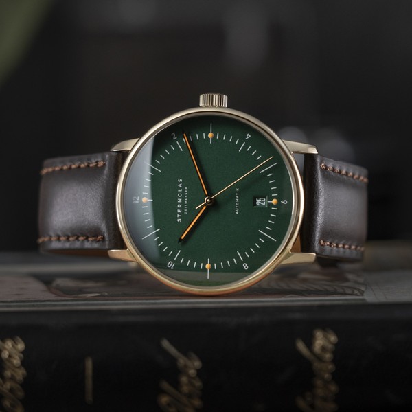 Sternglas Naos Automatik Dark Green Gold S02-NA22-BR01 - 38mm