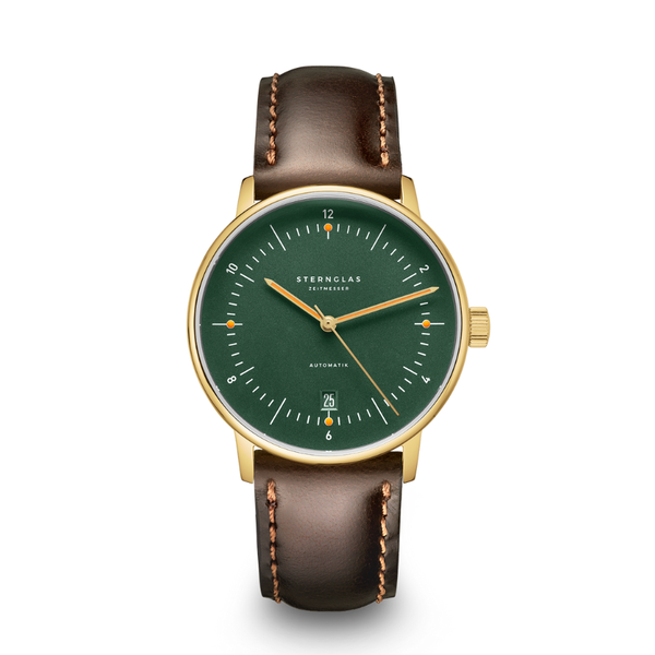 Sternglas Naos Automatik Dark Green Gold S02-NA22-BR01 - 38mm