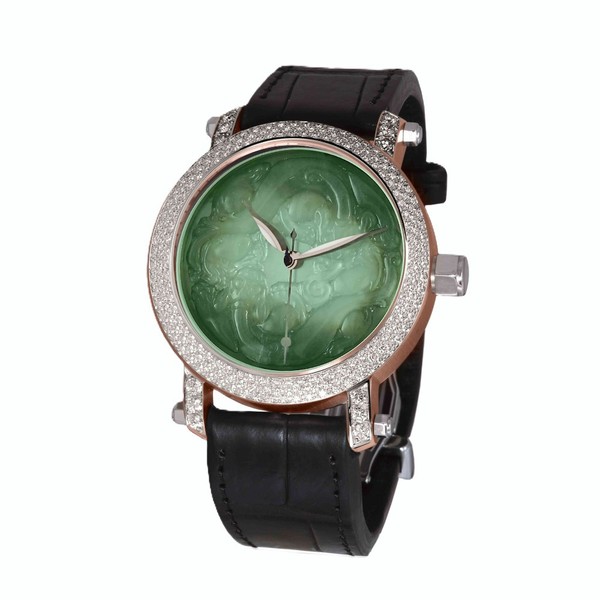 Zannetti Gladiator Jade Man – bronze diamonds green – automatic WCIG018.GM022 - 43mm