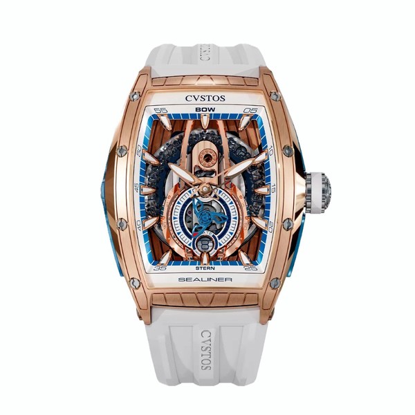 CVSTOS Sealiner PS Bicolor 5N Red Gold Skyblue C00103.4125001 - 53.7 x 41 mm