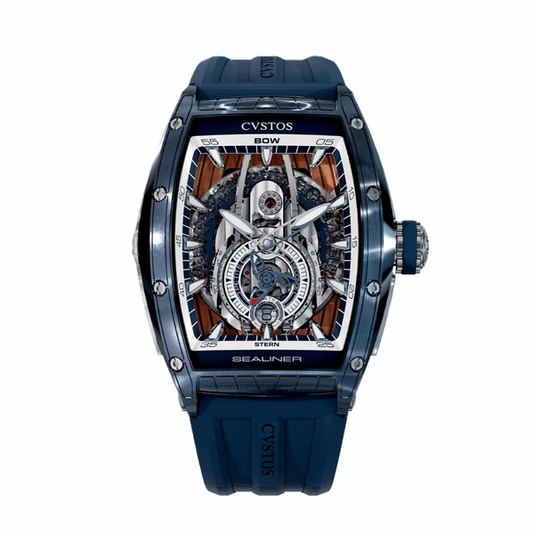 CVSTOS Sealiner PS Navy Blue Steel C00103.4106002 - 53.7 x 41 mm
