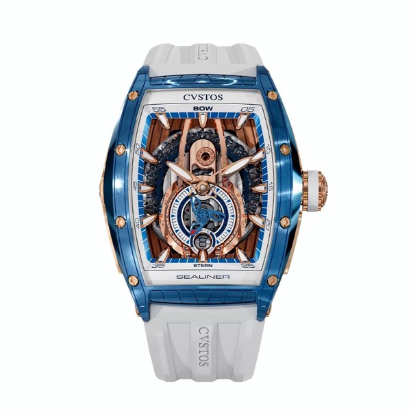 CVSTOS Sealiner PS Skyblue Steel 5N C00103.4105001 - 53.7 x 41 mm