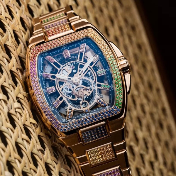 CVSTOS Metropolitan PS 5N Red Gold SQLT 5N Dial Diamond F00103.4225002 - 51 x 42 mm
