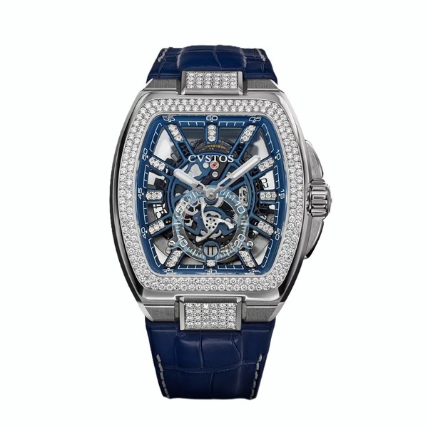 CVSTOS Metropolitan PS Titanium SQLT Blue Dial Diamond F00103.4216001 - 51 x 42 mm