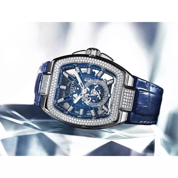 CVSTOS Metropolitan PS Titanium SQLT Blue Dial Diamond F00103.4216001 - 51 x 42 mm