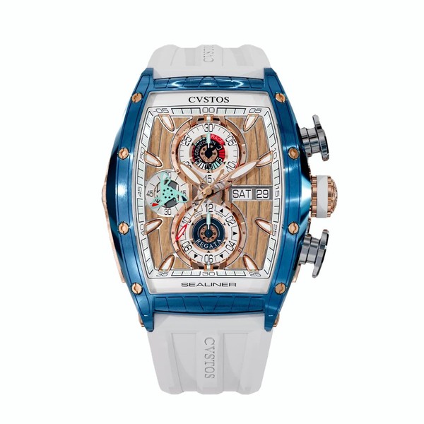 CVSTOS Sealiner Chronograph SkyBlue Steel 5N C01107.4105002 - 53.7 x 41 mm