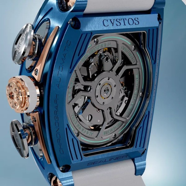CVSTOS Sealiner Chronograph SkyBlue Steel 5N C01107.4105002 - 53.7 x 41 mm
