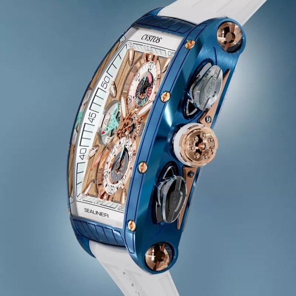 CVSTOS Sealiner Chronograph SkyBlue Steel 5N C01107.4105002 - 53.7 x 41 mm