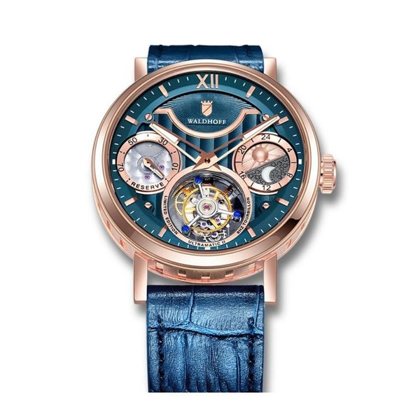 Waldhoff Ultramatic II Royal Blue RG - 42.5mm