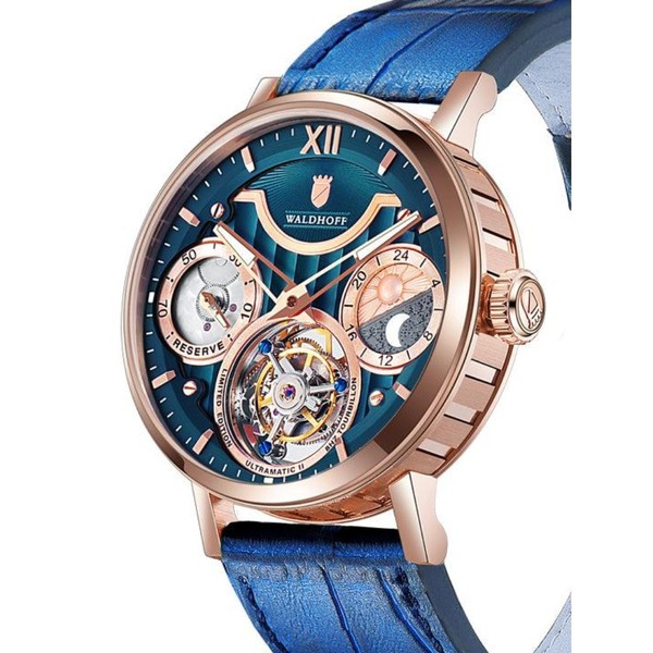 Waldhoff Ultramatic II Royal Blue RG - 42.5mm