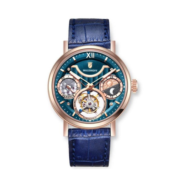 Waldhoff Ultramatic II Royal Blue RG - 42.5mm