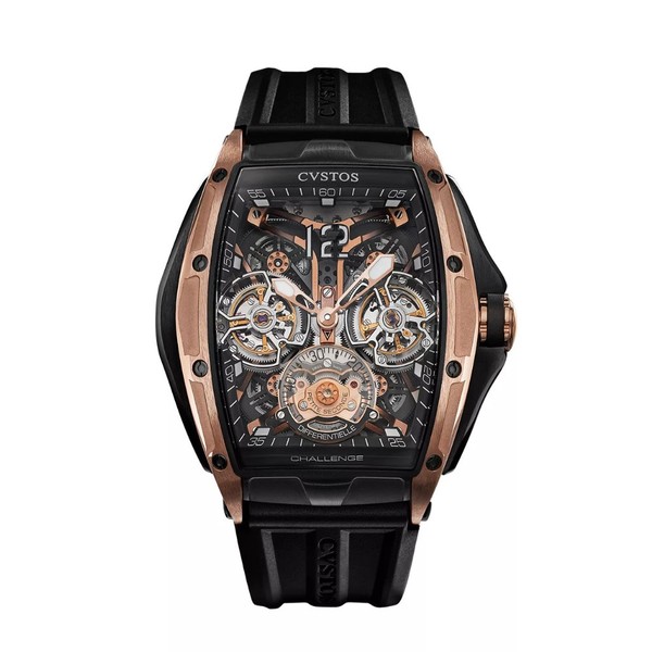 CVSTOS Double Tourbillon 5N Red Gold Brancard/Black Titanium E00105.4172001 - 41mm