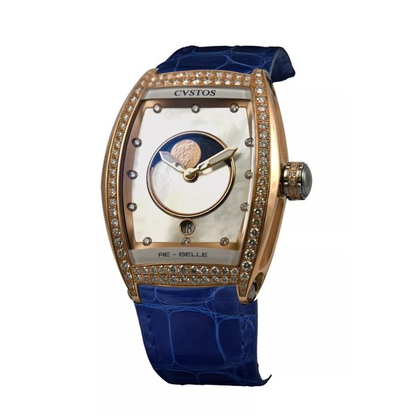 CVSTOS Re-Belle Moon 5N Red Gold/Diamond 1 Row White MOP D00109.3620002 - 36mm