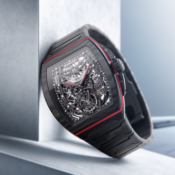 Bianchet B 1.618 Flying Tourbillon UltraFino Skeleton Carbon Red UFFTSKCBRD - 40 x 47.39mm