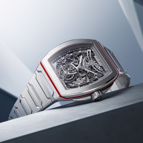 Bianchet B 1.618 Flying Tourbillon UltraFino Skeleton Titanium Red UFFTSKTNRD - 40 x 47.39mm