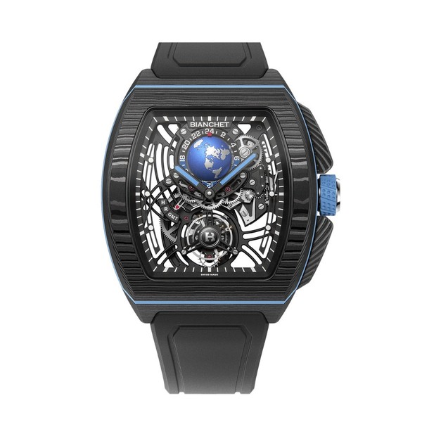 Bianchet B 1.618 Flying Tourbillon Sport GMT Carbon Sky Blue CBSBFTSG4 - 43 x 51mm